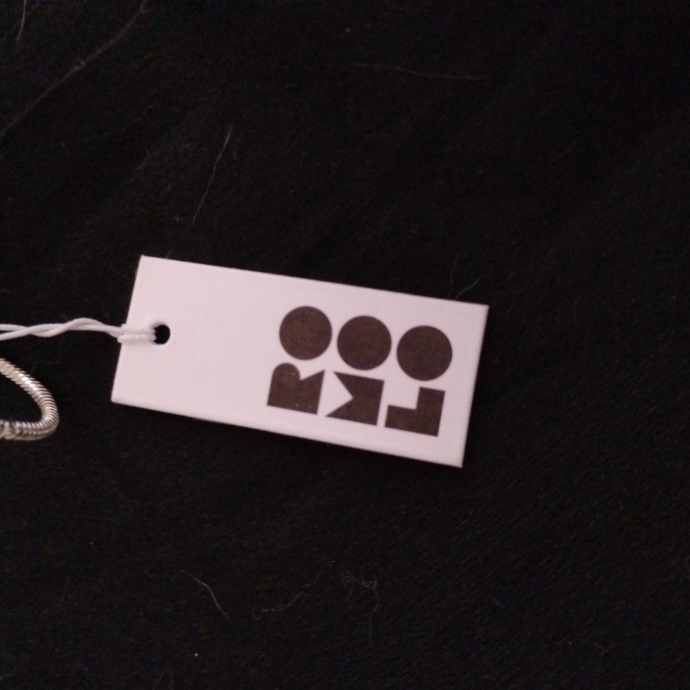 NWT Romolo Modern Silver Lariat 18" Adjustable Pendant Necklace - Picture 3 of 4